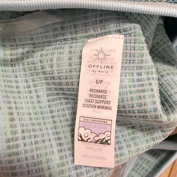 Offline by Aerie Split One Shoulder Long Line Sports Bra, sz S - Picture 4 of 7